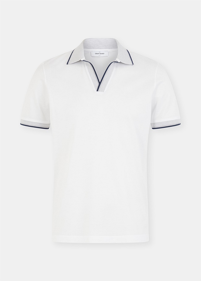 White Short Sleeve Riviera Shirt